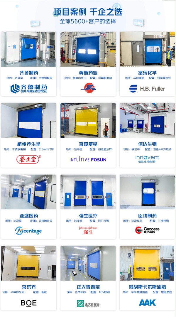 拉鏈快速門合作客戶